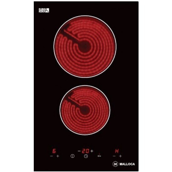 Bếp Điện Hồng Ngoại Malloca MDH-02R Mặt Kính 2 Bếp Domino