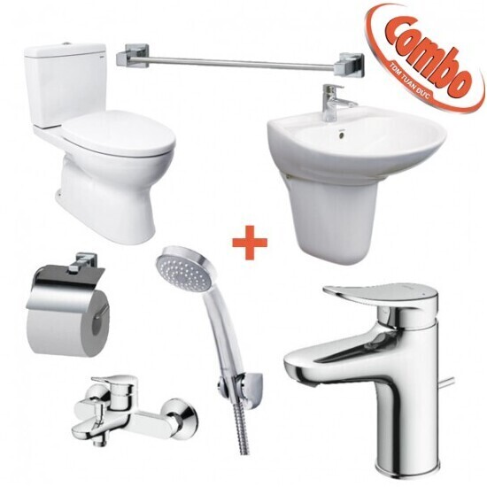 Combo TOTO 6 Bộ CS320DRT3 + LHT300CR + TLS04301V + TBS04302V + DGH104ZR + YH408RV + YT408S6RV