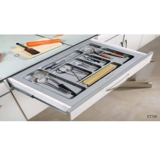 Khay chia thìa dĩa nhựa cao cấp ET700 – Eurogold