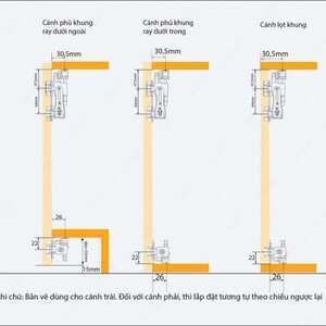RAY TRƯỢT CỬA LÙA CÁNH GẬP – GR68