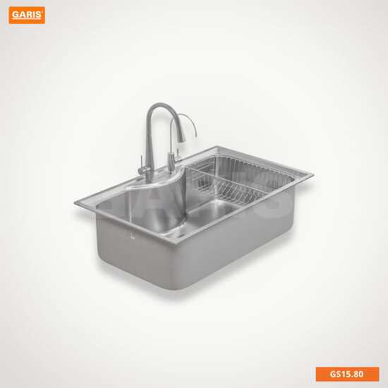 CHẬU RỬA 1 HỐ TO GS15.80