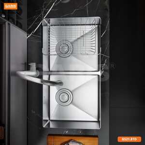 CHẬU RỬA 2 HỐ CÂN ÂM BÀN ĐÁ GS21.81D