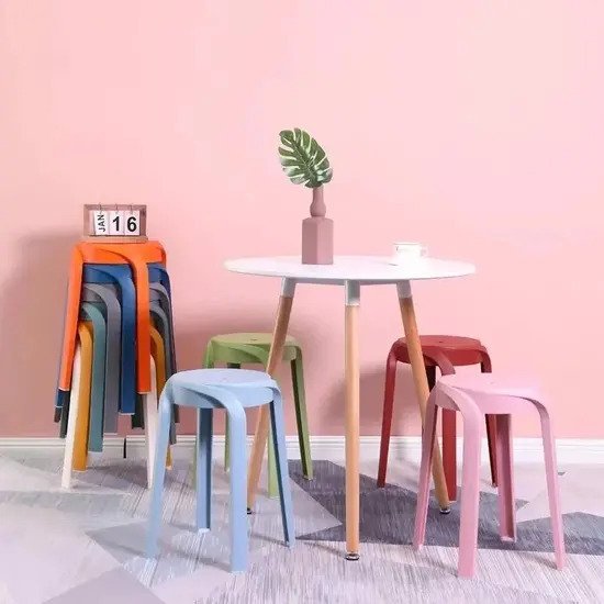 Ghế đôn nhựa đúc tròn hiện đại AG-25