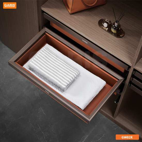 NGĂN KÉO ĐỂ ĐỒ GẬP BỌC DA GW02R