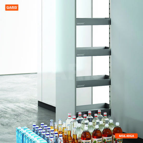 TỦ ĐỒ KHÔ 6 TẦNG, KHAY NHÔM, CÁNH RÚT MS6.40GA