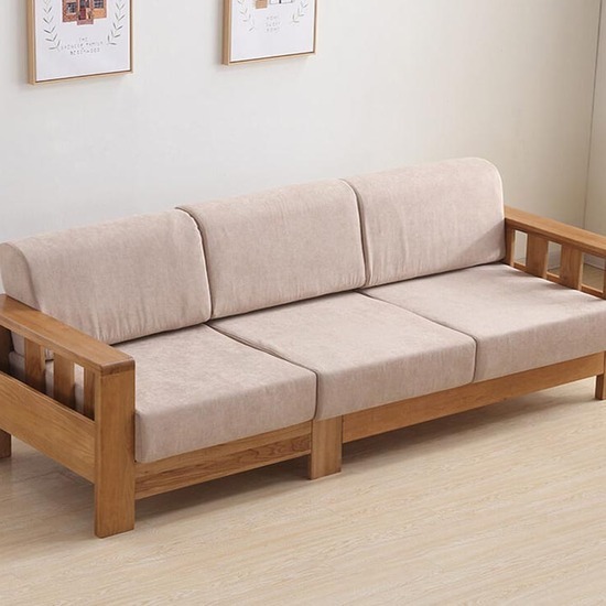 Sofa gỗ sồi TV09