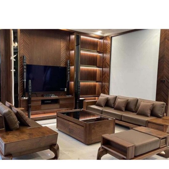 Sofa gỗ óc chó TV15