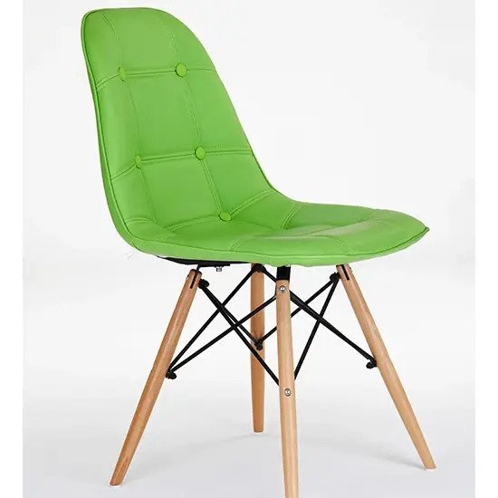 Ghế cafe nệm cúc chân gỗ AG-05