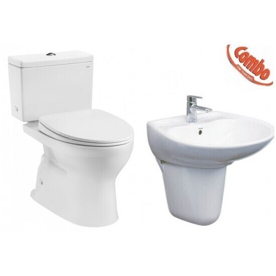 COMBO1NEW TOTO Bộ CS302DT10#W + LHT300CR#W