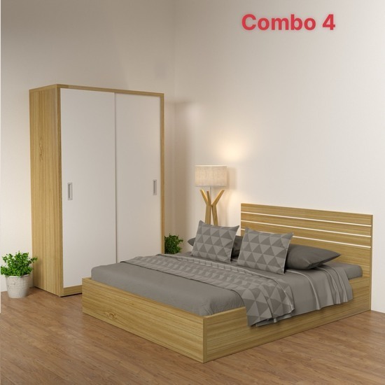 Combo giường tủ TV4