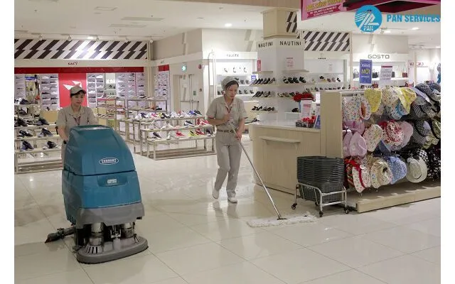Vệ sinh trung tâm thương mại - siêu thị
