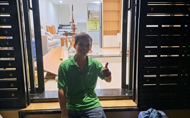 Vệ sinh nhà ở sau xây dựng khách hàng Dũng quận Bình Thạnh TPHCM