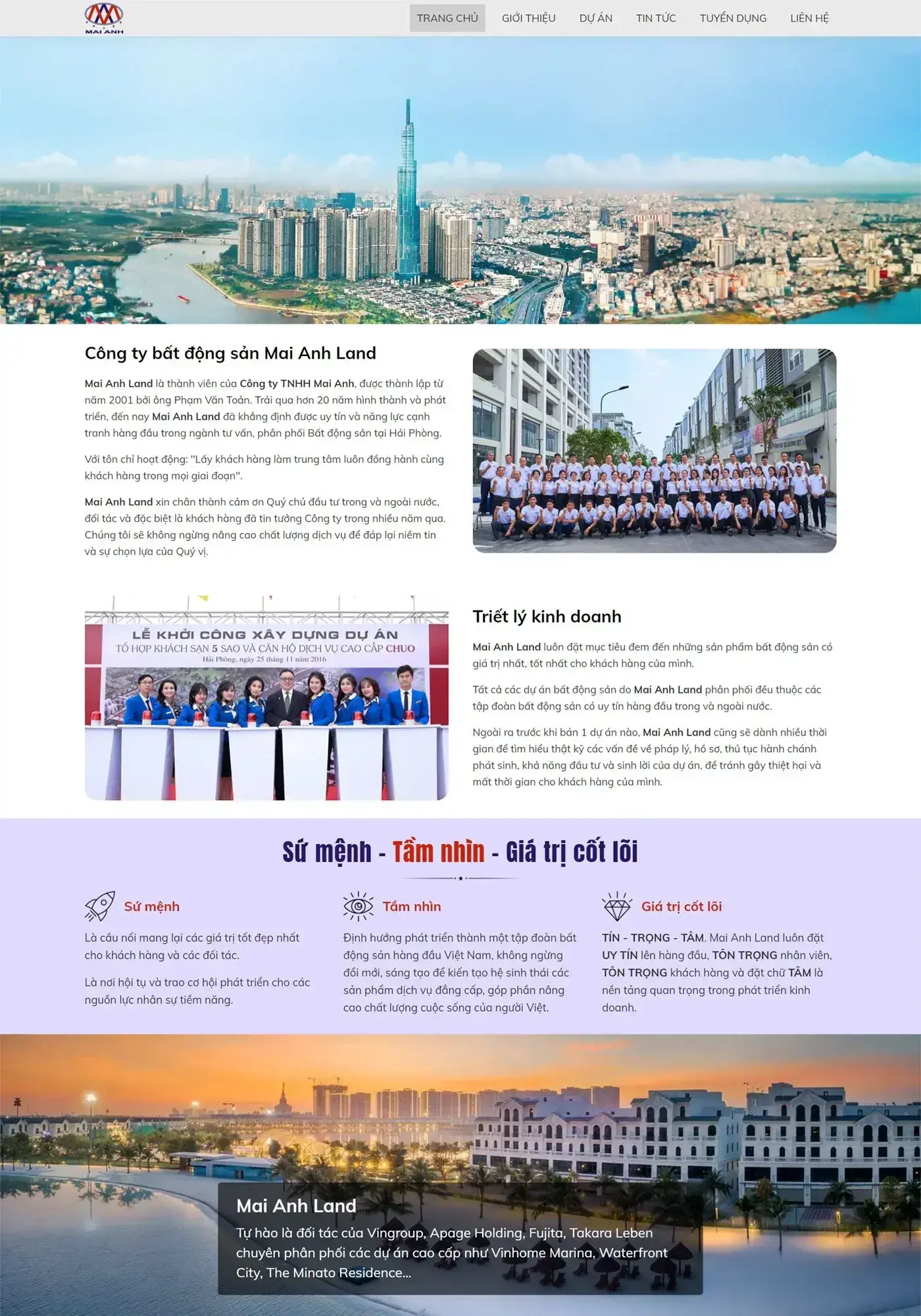 Công ty BĐS Mai Anh Land