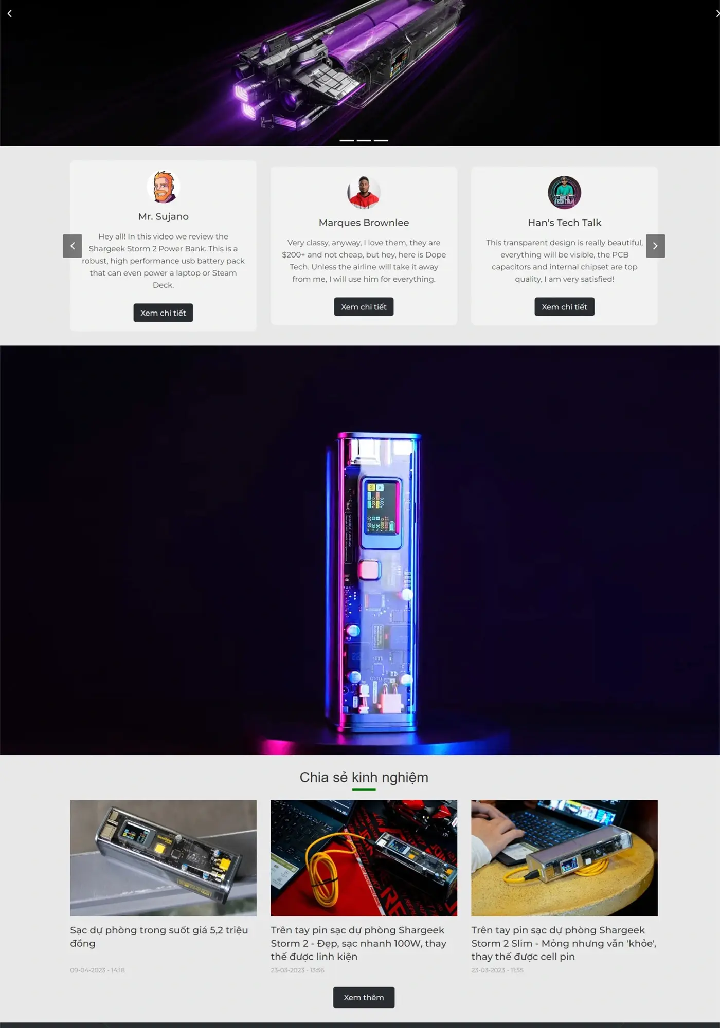 Shop phụ kiện Shargeek