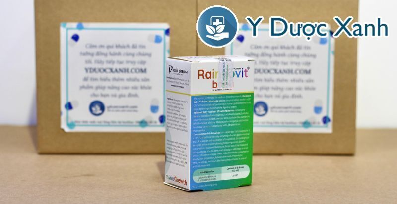 rainbovit baby probiotic, 5ml, men 10 chủng đông khô bổ sung men vi sinh cho hệ tiêu hóa