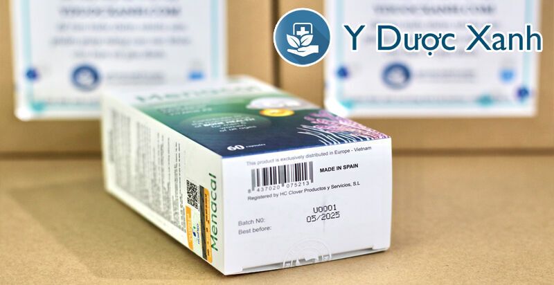 menacal, 60 viên, viên uống hỗ trợ xương khớp, chắc xương cho trẻ em trên 6 tuổi, người lớn của tây ban nha