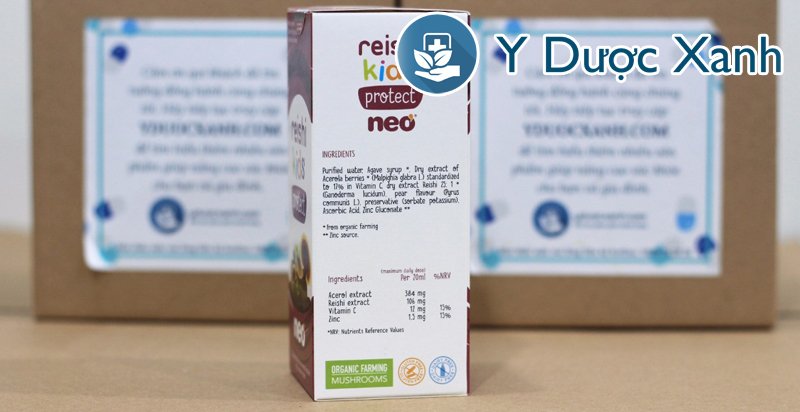 reishi kids protect, 150 ml, siro hỗ trợ tăng đề kháng cho bé, trẻ em từ 6 tháng tuổi của tây ban nha