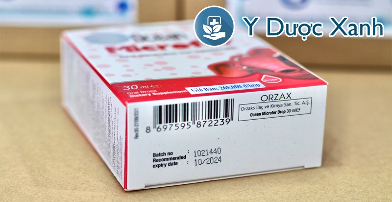 ocean microfer, 30ml, nhỏ giọt bổ sung sắt cho trẻ sơ sinh từ 1 tháng tuổi của châu âu