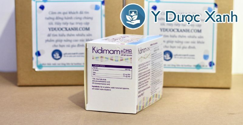 kidimam dha, 60 viên, viên uống bổ sung vitamin & dha cho phụ nữ mang thai