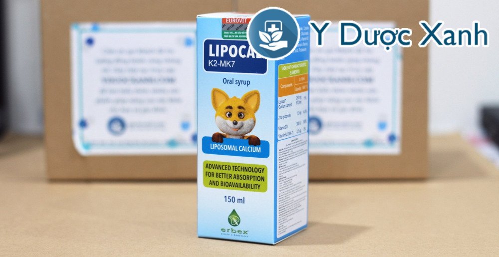 lipocal k2 mk7, 150ml, siro hỗ trợ phát triển xương và tăng chiều cao ở trẻ em của ý