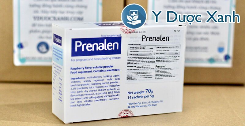 thảo dược prenalen, 14 gói, bột uống tăng đề kháng cho bà bầu, sau sinh của châu âu