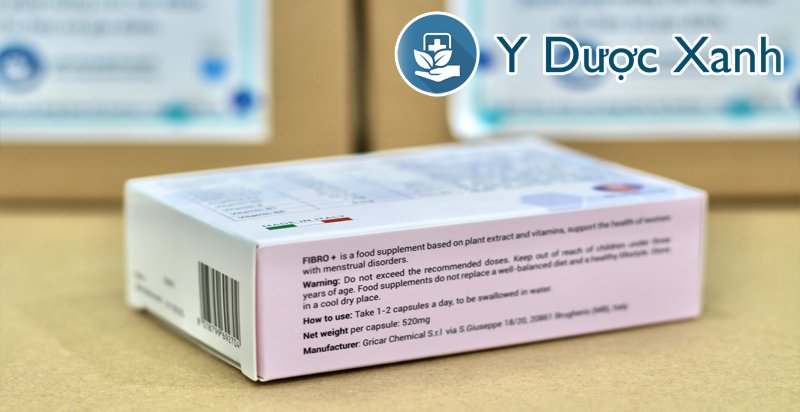 fibro + 30 viên, viên uống điều hòa kinh nguyệt, cân bằng nội tiết tố cho phụ nữ của ý
