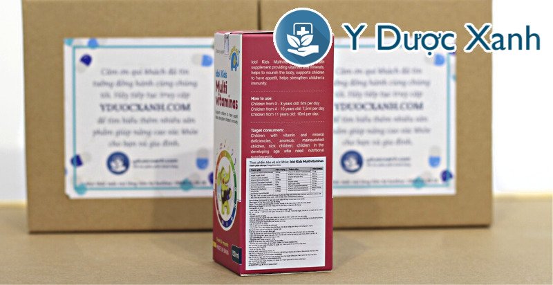 idol kids multivitaminas, 150 ml, siro tăng cường sức đề kháng cho bé, trẻ em từ 6 tháng tuổi của tây ban nha