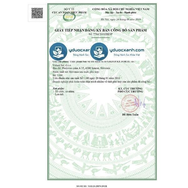 gadopax forte, 100ml, siro tăng sức đề kháng cho bé, trẻ sơ sinh của slovenia