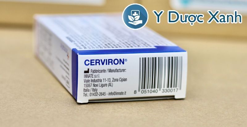 cerviron, viên đặt âm đạo trị hỗ trợ điều trị các bệnh lý âm đạo như viêm âm đạo, cổ tử cung, viêm lộ tuyến, ngứa âm hộ