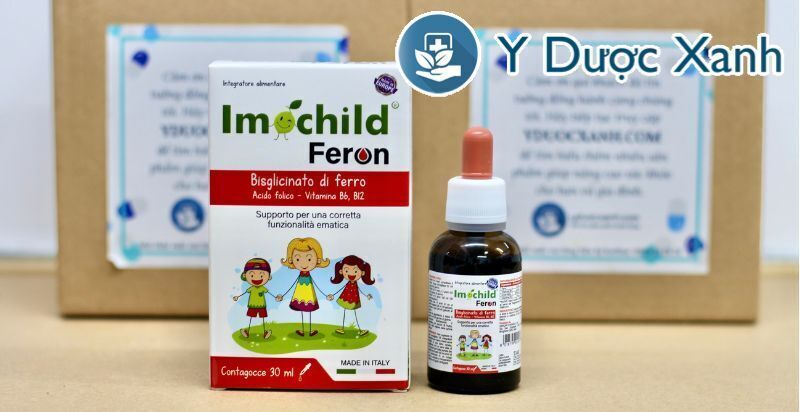 imochild feron, 30ml, siro bổ sung sắt, hỗ trợ thiếu máu cho trẻ em trên 7 tháng tuổi của ý