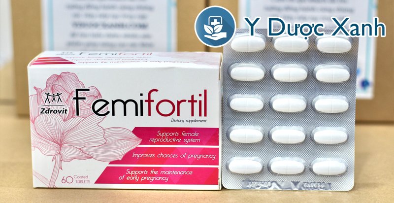 femifortil, 60 viên, viên uống bổ trứng, hỗ trợ và tăng cường khả năng thụ thai ở nữ giới của ba lan