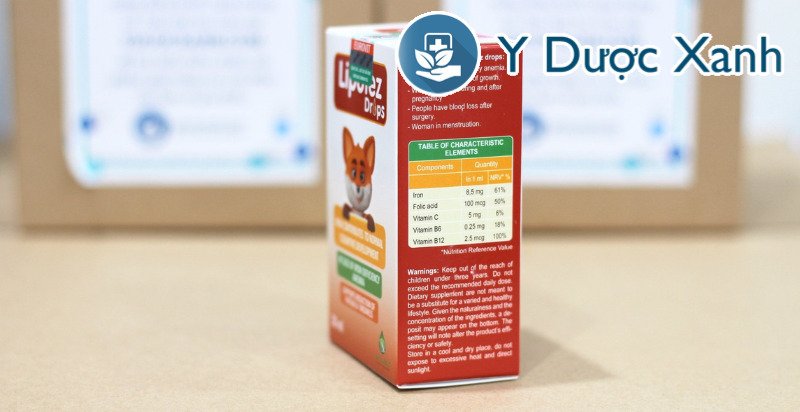 lipofez drops, 30 ml, nhỏ giọt bổ sung sắt, bổ máu cho bé, trẻ sơ sinh của ý