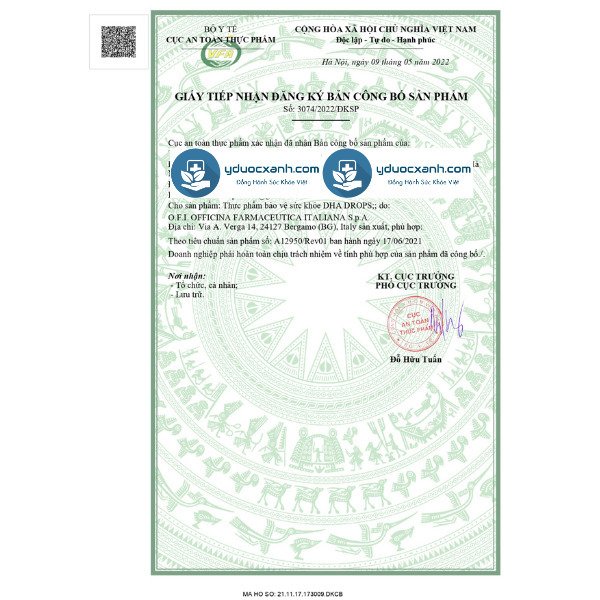 dha drops, 20ml, nhỏ giọt bổ sung dha, vitamin a, cải thiện chức năng mắt, tim mạch, phát triển não bộ