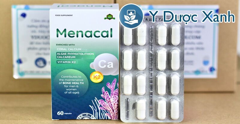 menacal, 60 viên, viên uống hỗ trợ xương khớp, chắc xương cho trẻ em trên 6 tuổi, người lớn của tây ban nha