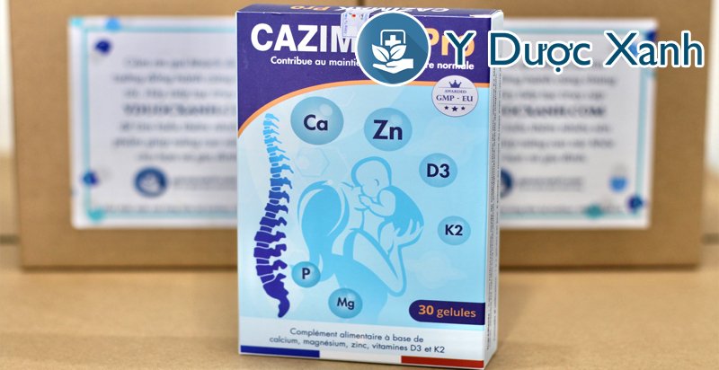cazimak pro, 30 viên, viên uống bổ sung canxi cho bà bầu, sau sinh của pháp
