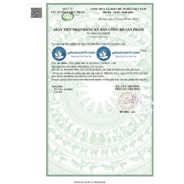 canka + 30 viên, viên uống bổ sung canxi và vitamin cho bà bầu của ba lan