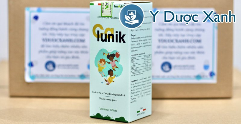 calunik, 125ml, siro hỗ trợ phát triển xương và răng cho trẻ em từ 1 tuổi của châu âu