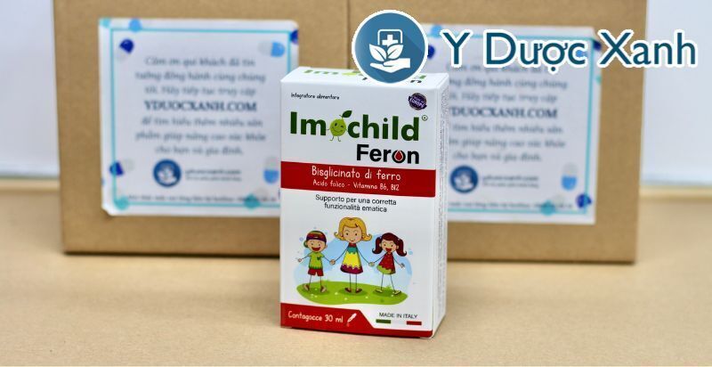 imochild feron, 30ml, siro bổ sung sắt, hỗ trợ thiếu máu cho trẻ em trên 7 tháng tuổi của ý