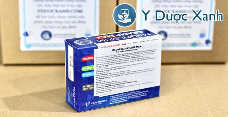 magnesium cramp max, 45 viên, viên uống phòng chống co cơ, chuột rút cho người lớn của ba lan