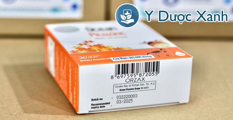 ocean picozinc, 30ml, nhỏ giọt bổ sung kẽm cho bé, trẻ sơ sinh của châu âu