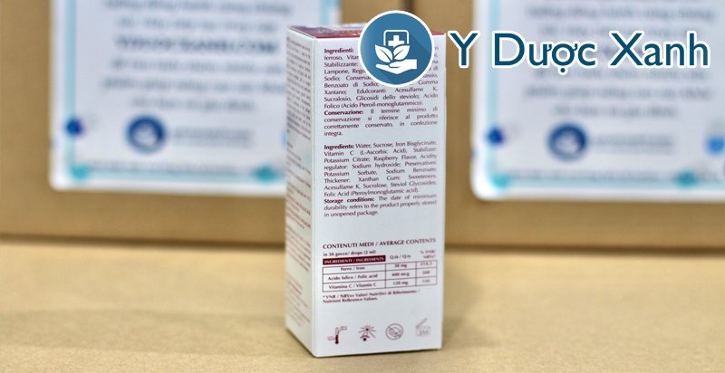 iroc, 15ml, sắt nhỏ giọt bổ máu cho trẻ em, trẻ sơ sinh của ý