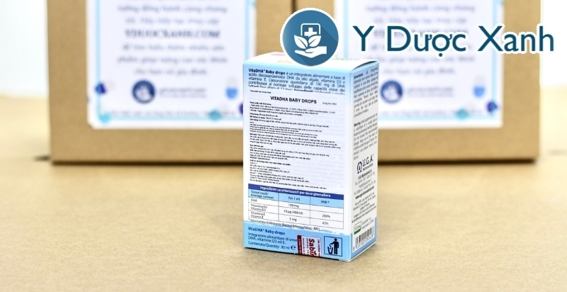 vitadha baby drops, 30ml, nhỏ giọt bổ sung dha cho bé, trẻ em từ sơ sinh của ý