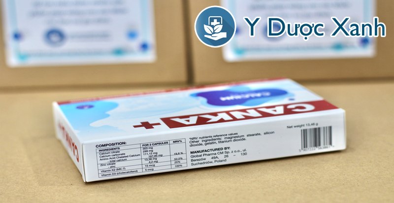 canka + 30 viên, viên uống bổ sung canxi và vitamin cho bà bầu của ba lan