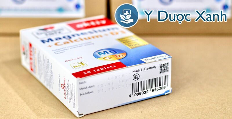 magnesium+calcium+d3, 30 viên, viên uống bổ sung calcium d3 cho người lớn của đức