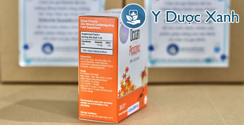 ocean picozinc, 30ml, nhỏ giọt bổ sung kẽm cho bé, trẻ sơ sinh của châu âu