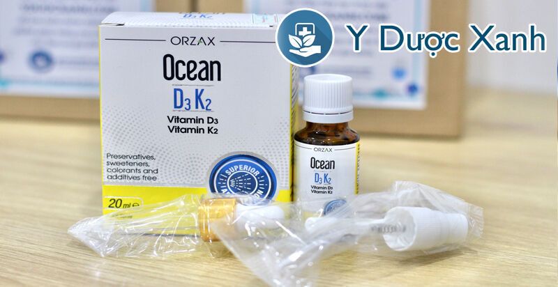 ocean d3 k2, 20ml, hỗ trợ phát triển xương, chiều cao cho bé, trẻ sơ sinh của thổ nhĩ kỳ