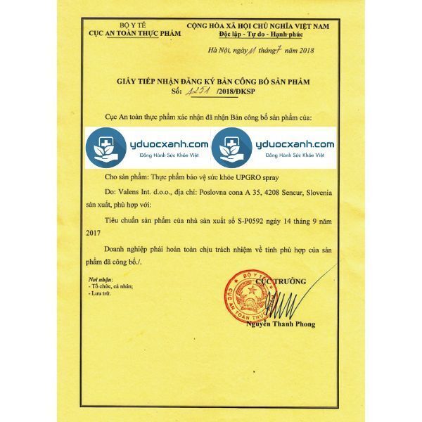 upgro spray, 25ml, xịt bổ sung vitamin tổng hợp, hỗ trợ tăng sức đề kháng cho cơ thể