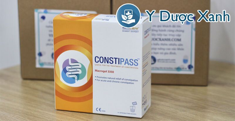 constipass macrogol 3350, 20 gói, bột trị táo bón cho trẻ nhỏ, người lớn của ý