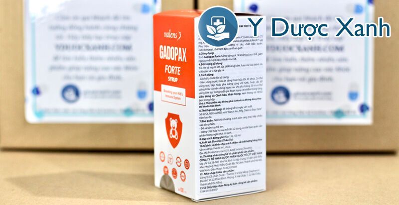 gadopax forte, 100ml, siro tăng sức đề kháng cho bé, trẻ sơ sinh của slovenia