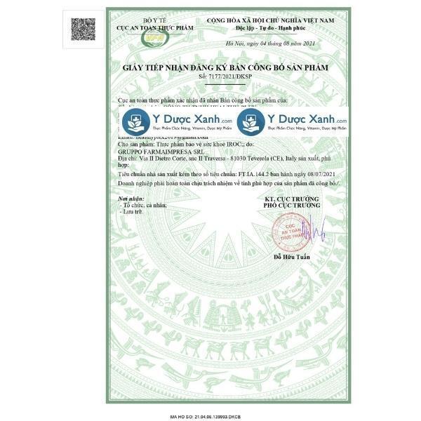 iroc, 15ml, sắt nhỏ giọt bổ máu cho trẻ em, trẻ sơ sinh của ý